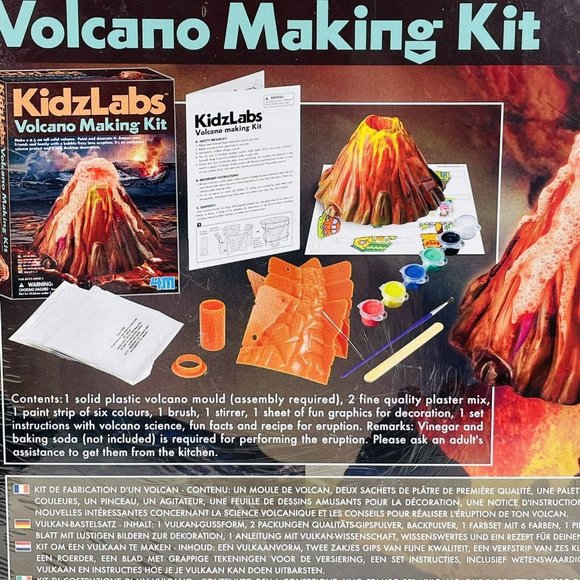 Volcano Making Kit by Kidz Labs Fun Science Product 4M NEW Factory SEALED Age 8+ - Picture 3 of 6